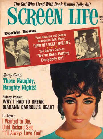 SCREEN LIFE magazine side cover March 1960