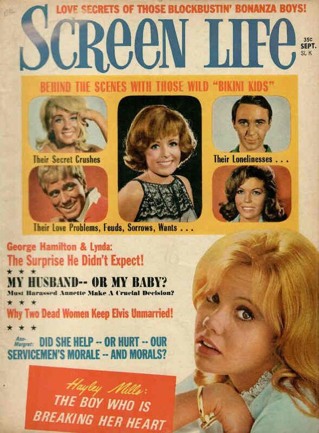 SCREEN LIFE magazine side cover September 1966
