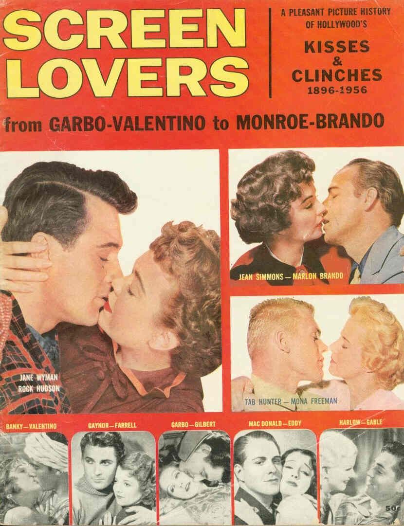 SCREEN LOVERS magazine side cover  1956
