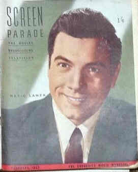 SCREEN PARADE magazine side cover February 1952