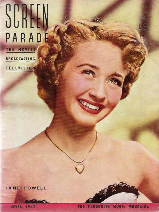 SCREEN PARADE magazine side cover April 1952