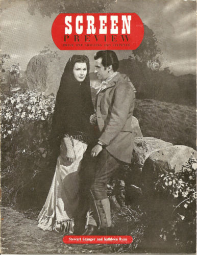 SCREEN PREVIEW magazine side cover  1947