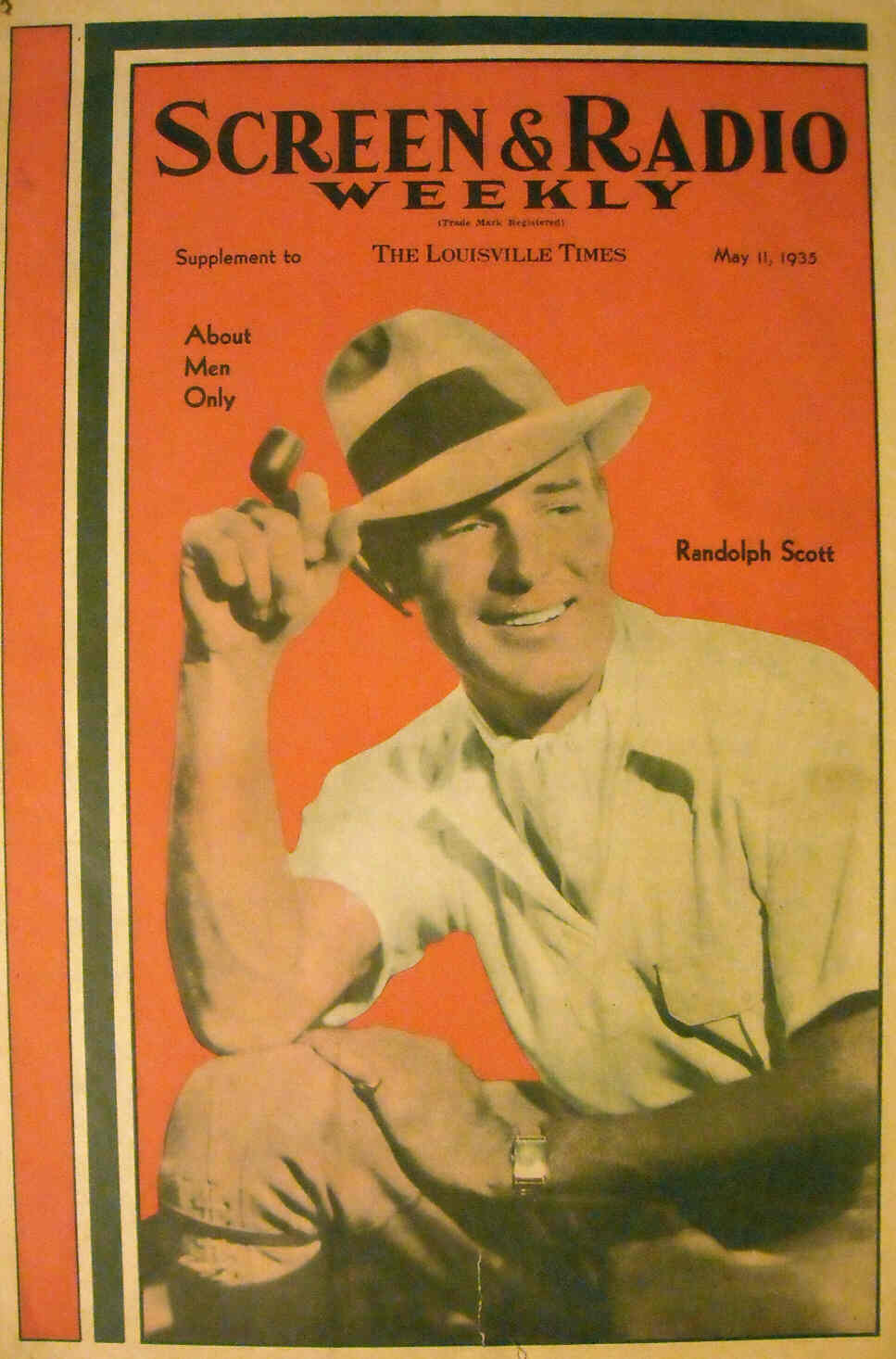 SCREEN AND RADIO WEEKLY magazine side cover 11 May 1935