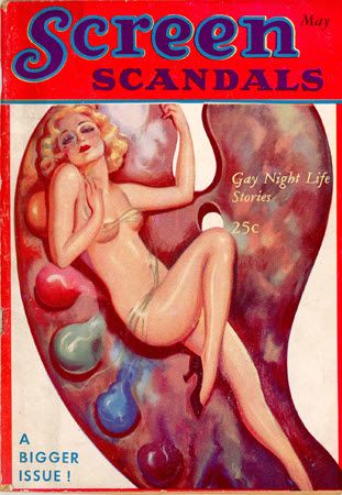 SCREEN SCANDALS magazine side cover May 1936