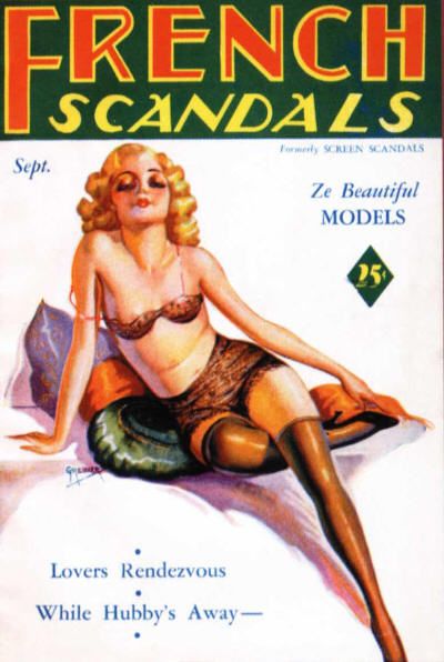 SCREEN SCANDALS magazine side cover September 1936