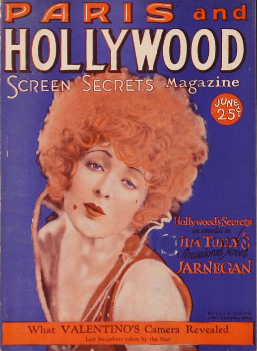 PARIS AND HOLLYWOOD magazine side cover June 1927