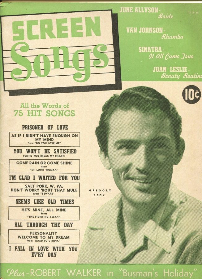 SCREEN SONGS magazine side cover  Vol 1 # 6 June 1946