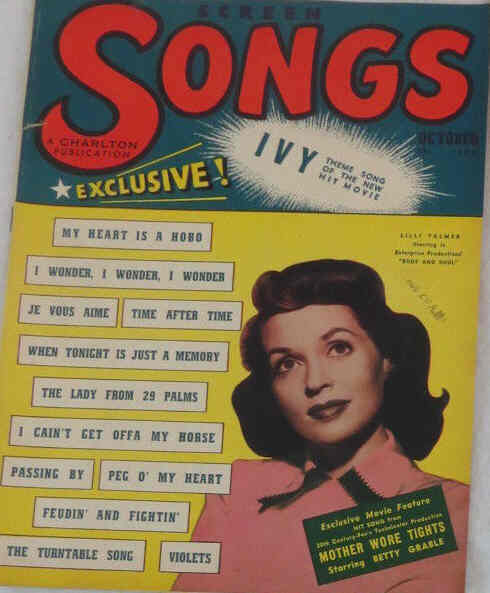 SCREEN SONGS magazine side cover  Vol 2 # 10 October 1947