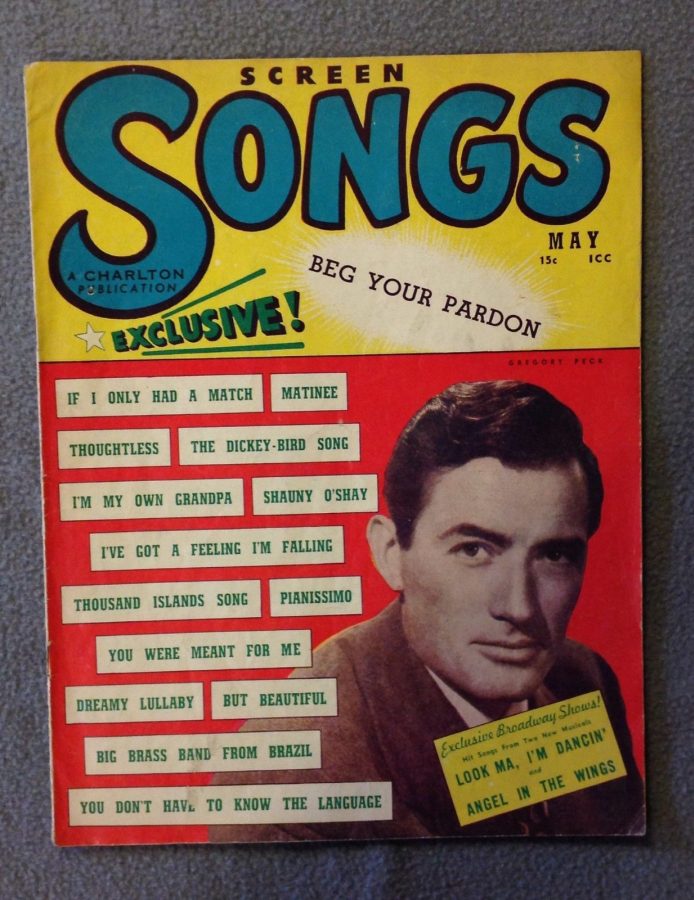 SCREEN SONGS magazine side cover  Vol 3 # 5 May 1948