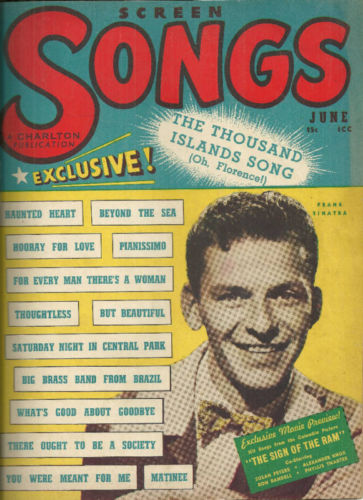 SCREEN SONGS magazine side cover  Vol 3 # 6 June 1948