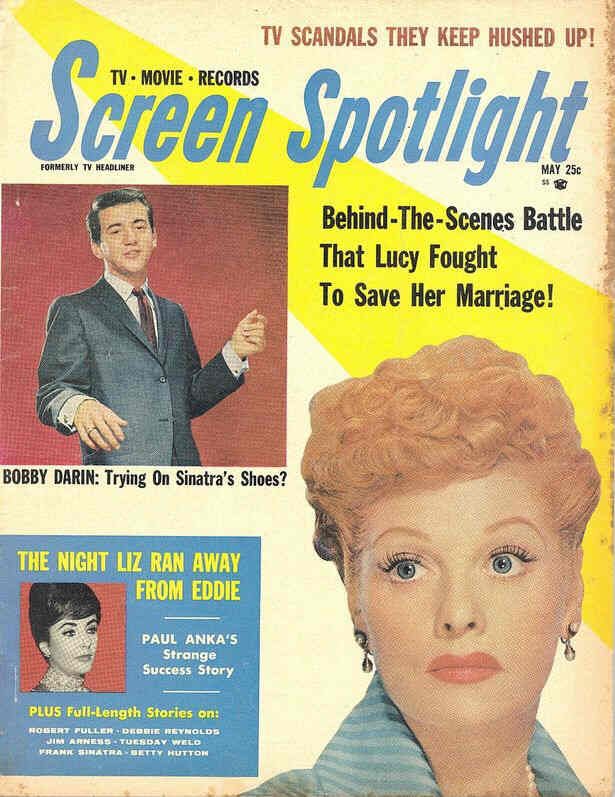 SCREEN SPOTLIGHT magazine side cover  Vol 1 # 1 May 1960