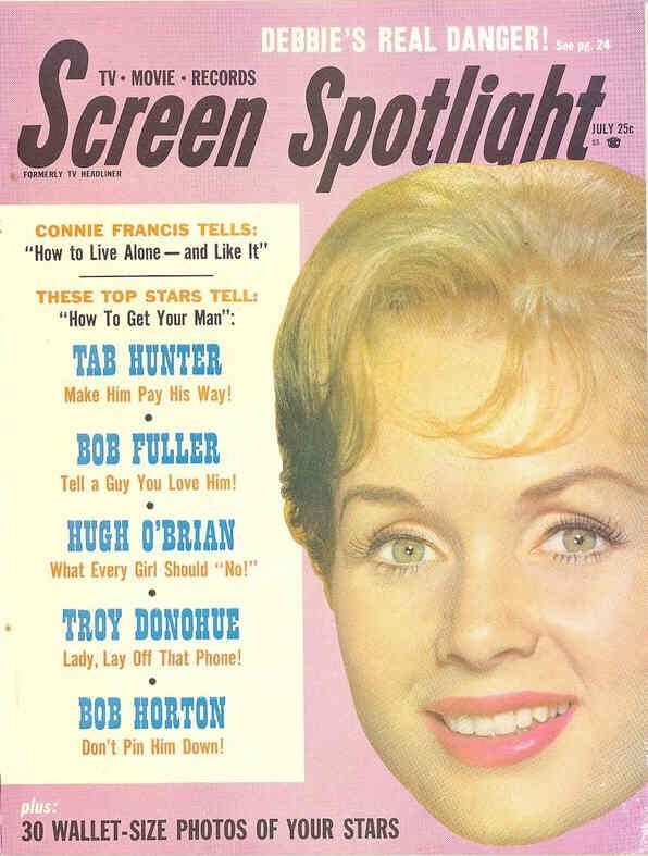 SCREEN SPOTLIGHT magazine side cover  Vol 1 # 2 July 1960