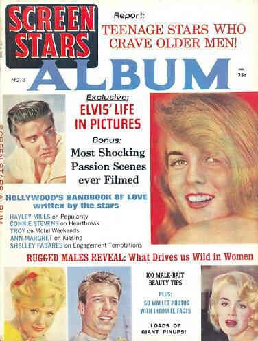 SCREEN STARS ALBUM magazine side cover Issue 3  1963