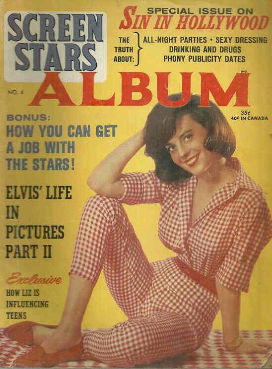 SCREEN STARS ALBUM magazine side cover Issue 4  Vol 1 # 4  1964