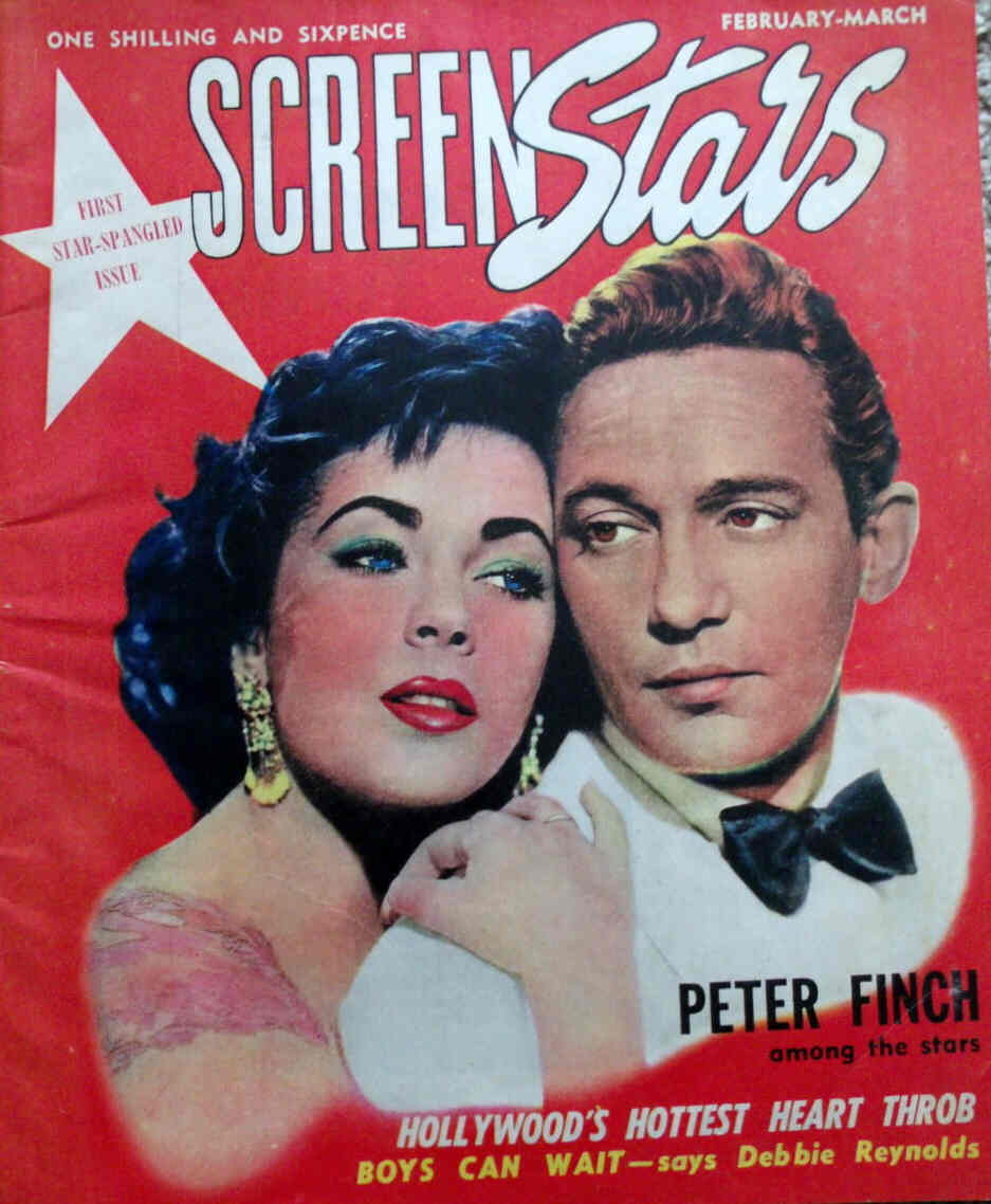 SCREEN STARS (Au) magazine side cover Issue 1 February-March 1953
