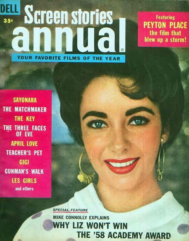 SCREEN STORIES magazine side cover  Annual  1959