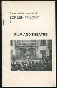 AUSTRALIAN JOURNAL OF SCREEN THEORY magazine side cover Issue 7  1980