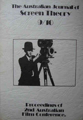 AUSTRALIAN JOURNAL OF SCREEN THEORY magazine side cover Issue 9/10  1981