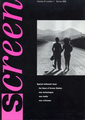 SCREEN (UK) magazine side cover Vol 41 # 1 - Spring 2000