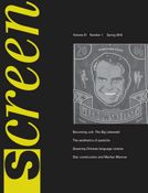 SCREEN (UK) magazine side cover Vol 51 # 1 - Spring 2010
