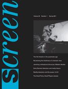 SCREEN (UK) magazine side cover Vol 52 # 1 - Spring 2011