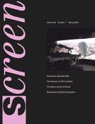SCREEN (UK) magazine side cover  Vol 53 # 1 Spring 2012