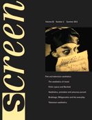 SCREEN (UK) magazine side cover  Vol 53 # 2 Summer 2012