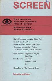 SCREEN (UK) magazine side cover  Vol 10 # 2 March/April 1969