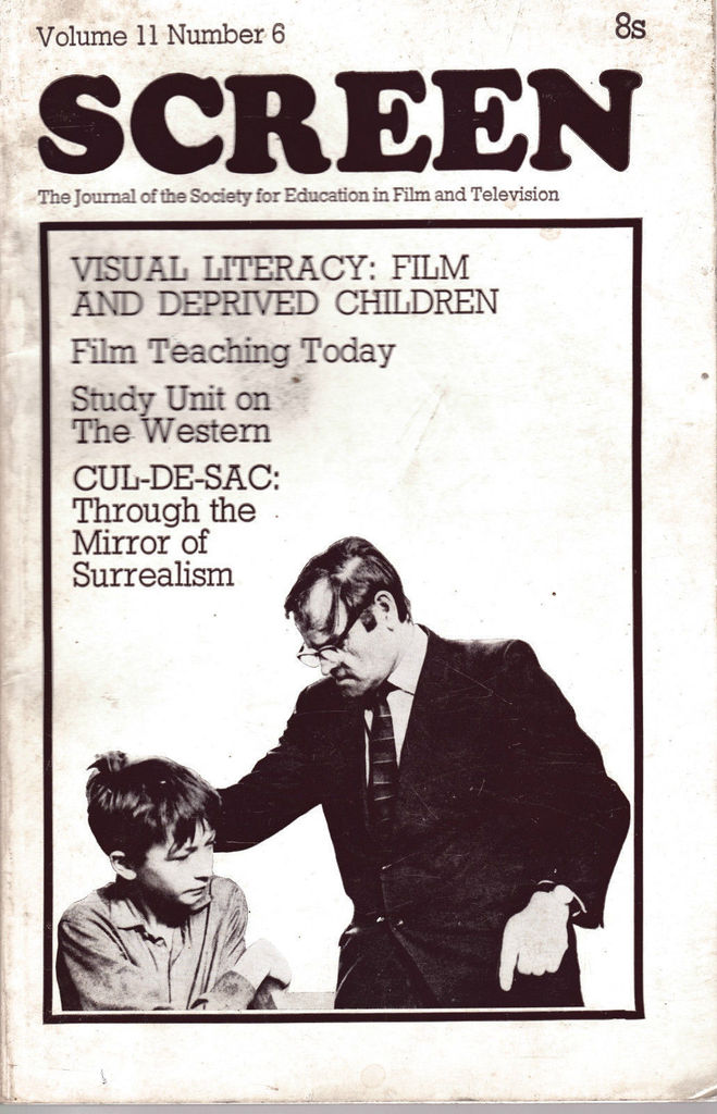 SCREEN (UK) magazine side cover  Vol 11 # 6 November/December 1970