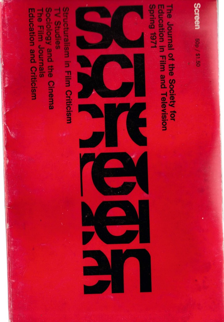 SCREEN (UK) magazine side cover  Vol 12 # 1  1971