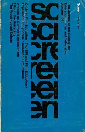 SCREEN (UK) magazine side cover  Vol 12 # 3  1971