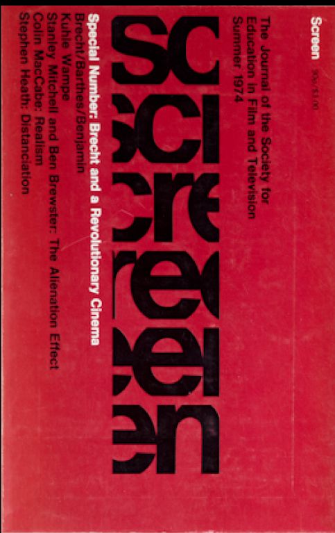 SCREEN (UK) magazine side cover  Vol 15 # 2 Summer 1974