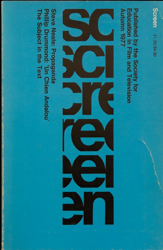SCREEN (UK) magazine side cover  Vol 18 # 3 Autumn 1977