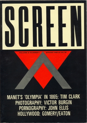 SCREEN (UK) magazine side cover  Vol 21 # 1 Spring 1980