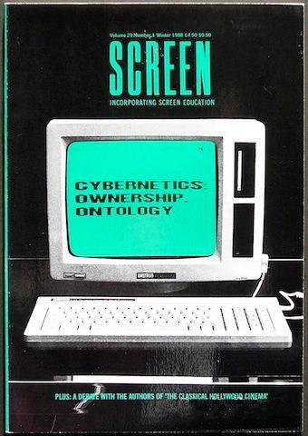 SCREEN (UK) magazine side cover  Vol 29 # 1 Winter 1988