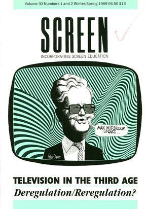 SCREEN (UK) magazine side cover Vol 30 # 1/2 1989