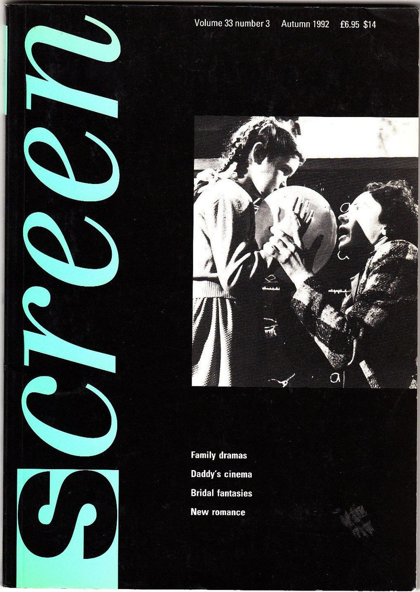 SCREEN (UK) magazine side cover  Vol 33 # 3 Autumn 1992