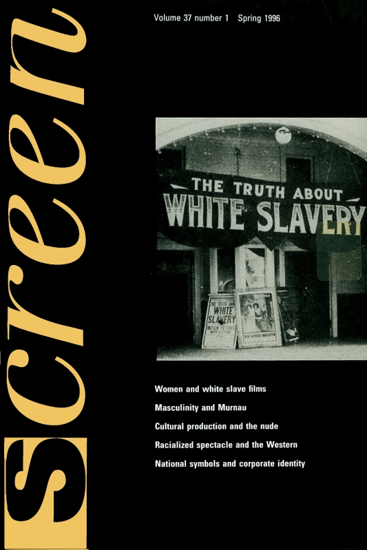 SCREEN (UK) magazine side cover  Vol 37 # 1 Spring 1996