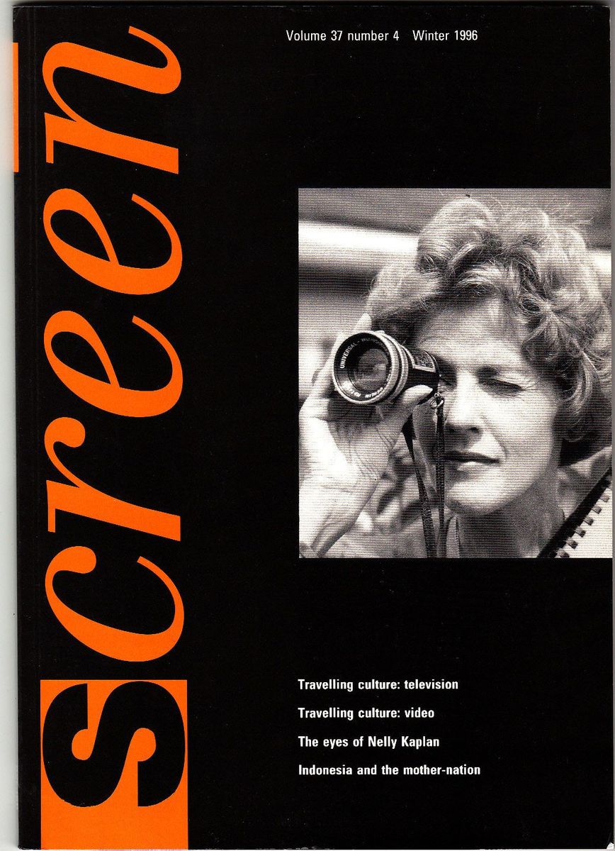 SCREEN (UK) magazine side cover  Vol 37 # 4 Winter 1996