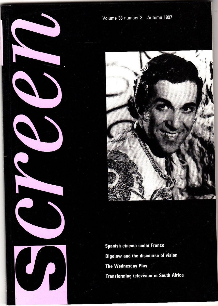 SCREEN (UK) magazine side cover  Vol 38 # 3 Autumn 1997