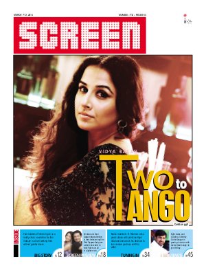 SCREEN WEEKLY (India) magazine side cover 7 March 2014