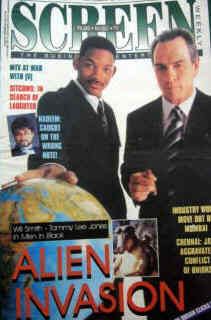 SCREEN WEEKLY (India) magazine side cover 12 September 1997