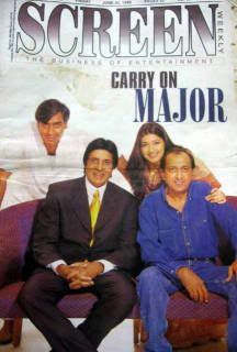 SCREEN WEEKLY (India) magazine side cover 26 June 1998