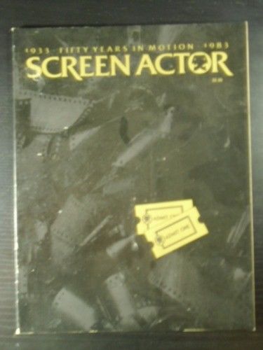 SCREEN ACTOR magazine side cover   1983