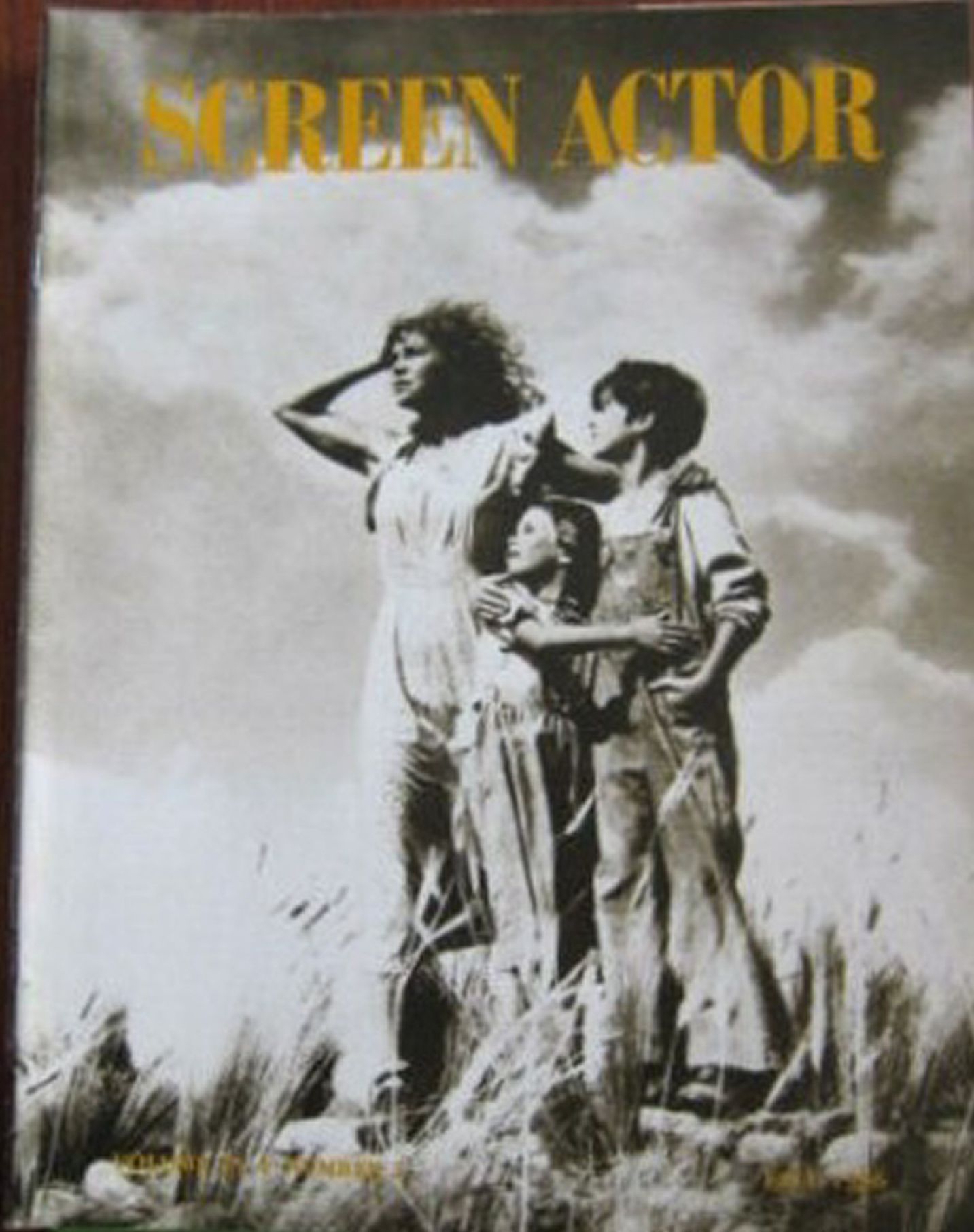 SCREEN ACTOR magazine side cover  Vol 25 # 2 Fall 1986