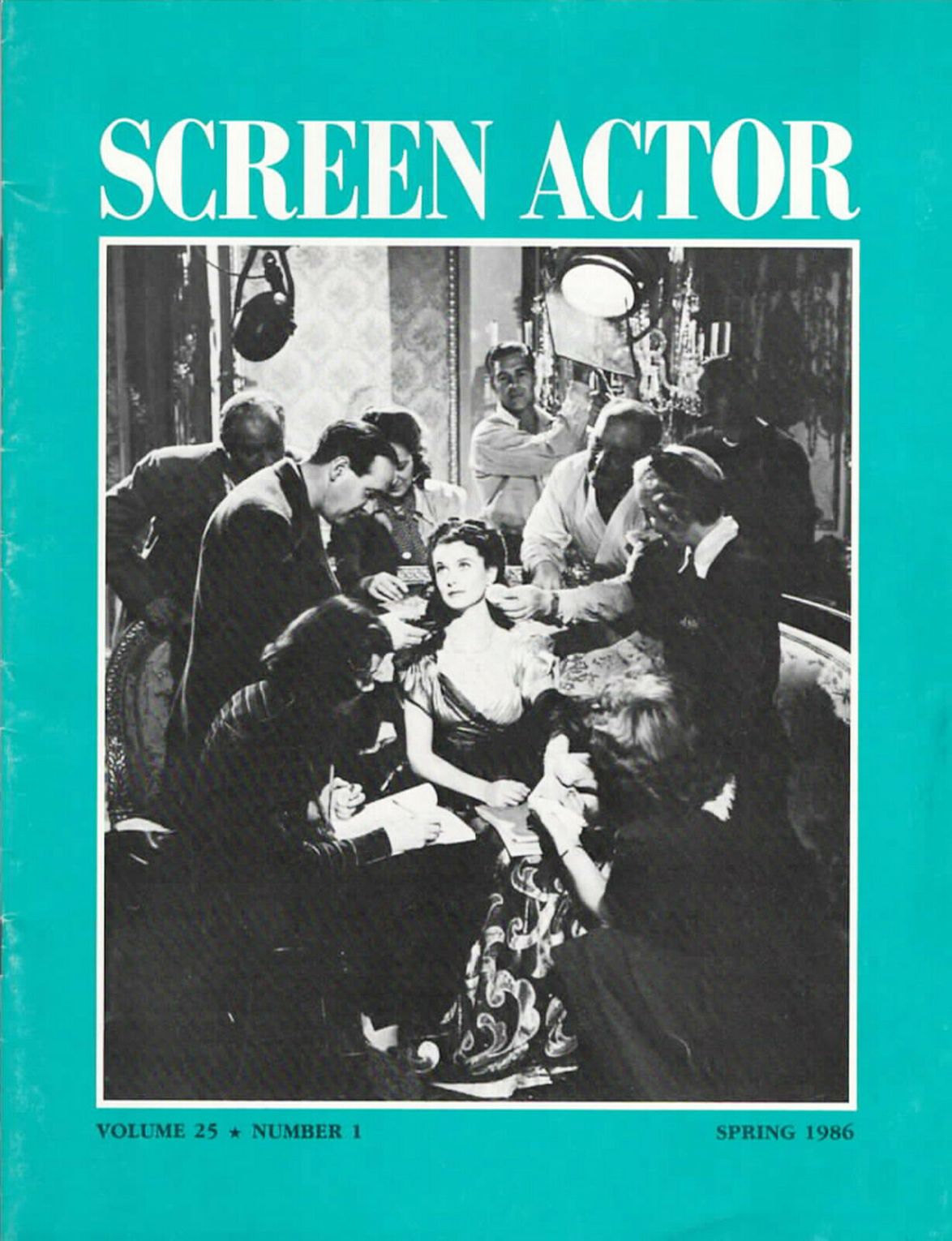 SCREEN ACTOR magazine side cover  Vol 25 No  1 Spring 1986