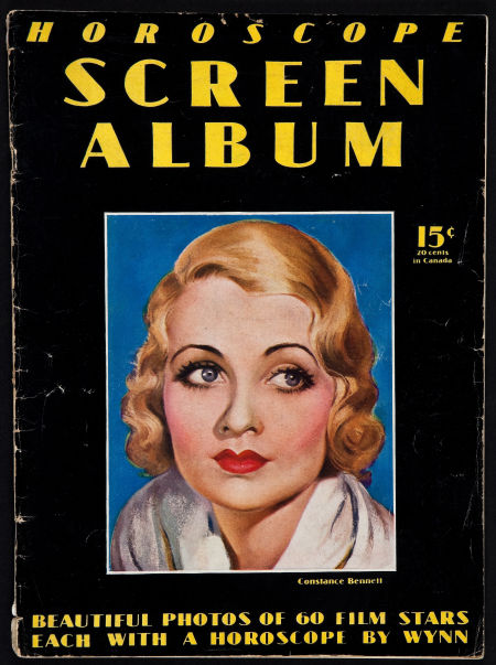 HOROSCOPE SCREEN ALBUM magazine side cover Vol 1 # 2 - June 1931