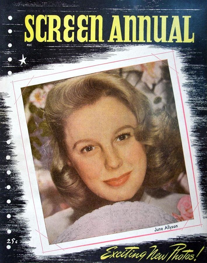 SCREEN ANNUAL (1946 ASTRO) magazine side cover Issue 1   1946