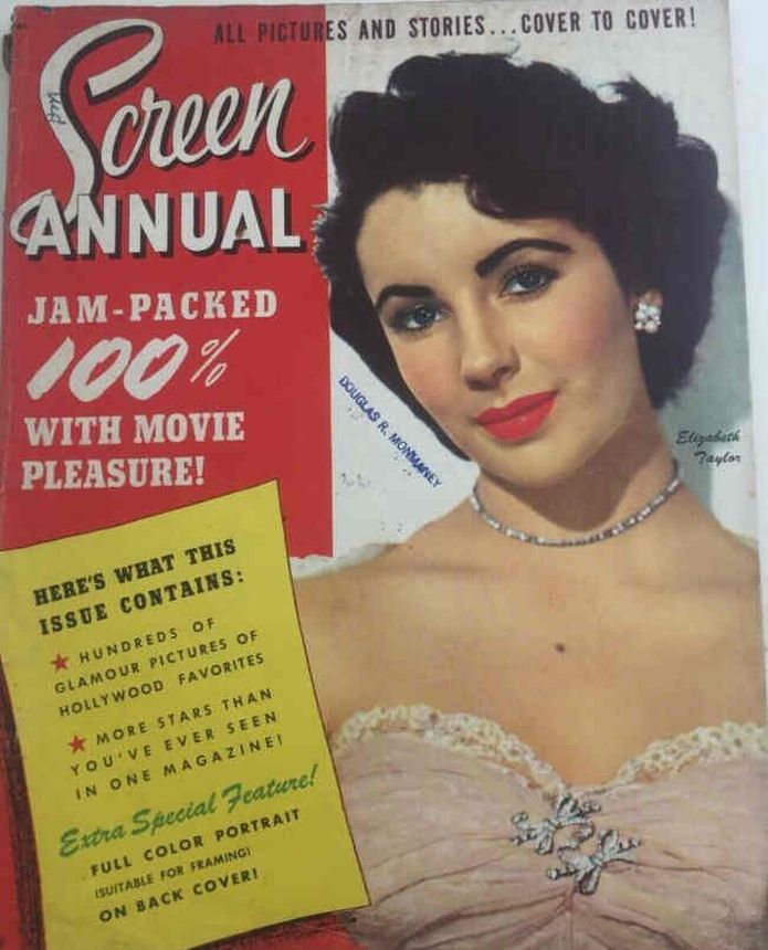 SCREEN ANNUAL (1946 ASTRO) magazine side cover   1951