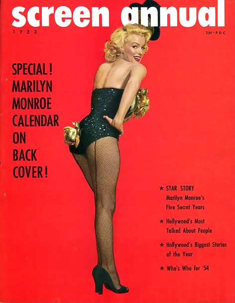 SCREEN ANNUAL (1946 ASTRO) magazine side cover   1953